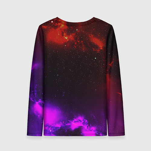 Женский лонгслив Космонавт пламенный / 3D-принт – фото 2