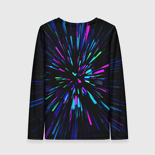 Женский лонгслив Neon rods / 3D-принт – фото 2