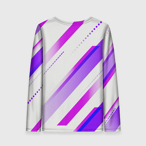 Женский лонгслив Color white pink / 3D-принт – фото 2