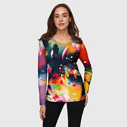 Лонгслив женский Глубокая абстракция, цвет: 3D-принт — фото 2