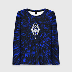 Женский лонгслив Skyrim blue energy