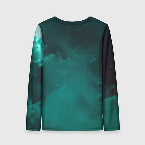 Женский лонгслив Скелет в космосе / 3D-принт – фото 2