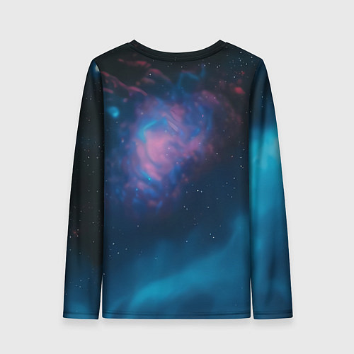 Женский лонгслив Скелет американского космонавта / 3D-принт – фото 2