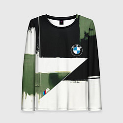 Лонгслив женский BMW логотип, цвет: 3D-принт