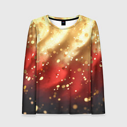 Женский лонгслив Волнистая текстура с блестками