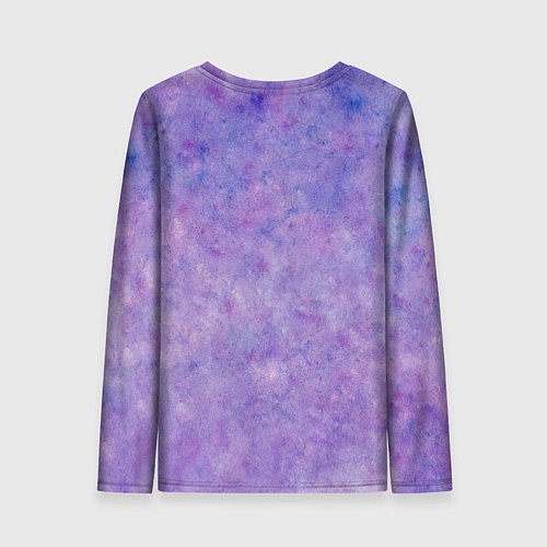 Женский лонгслив Фиолетовый свет фонаря / 3D-принт – фото 2