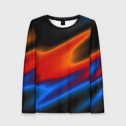 Лонгслив женский Multicoloured, цвет: 3D-принт