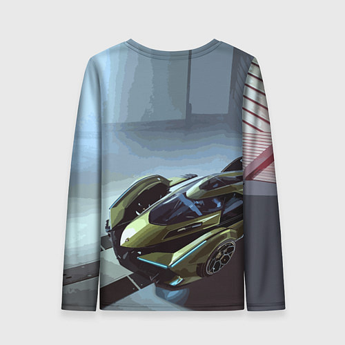 Женский лонгслив Lamborghini - motorsport extreme / 3D-принт – фото 2