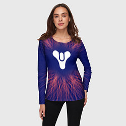 Лонгслив женский Destiny red energy, цвет: 3D-принт — фото 2