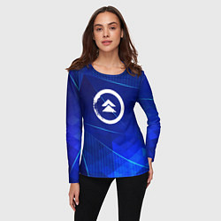 Лонгслив женский Ghost of Tsushima blue poly, цвет: 3D-принт — фото 2