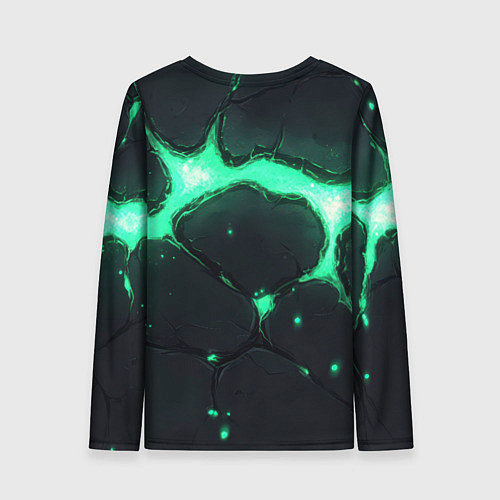 Женский лонгслив Россия надпись и герб / 3D-принт – фото 2