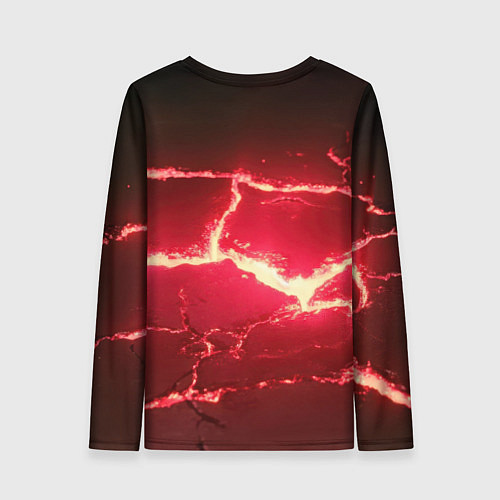 Женский лонгслив Russia красные плиты / 3D-принт – фото 2