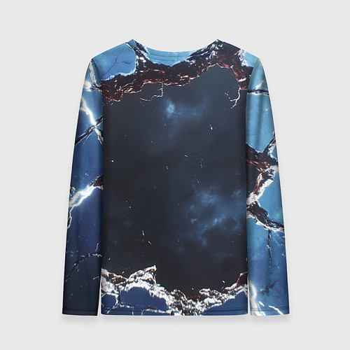 Женский лонгслив Герб России в объемной стене / 3D-принт – фото 2