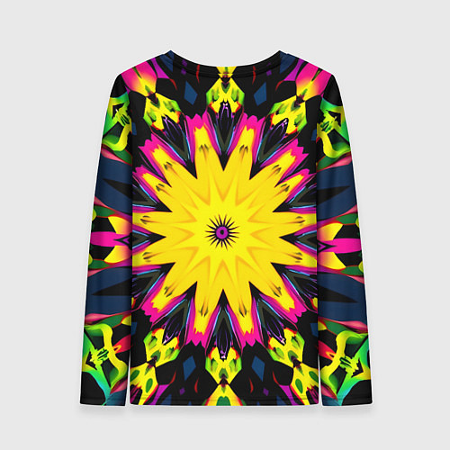 Женский лонгслив Звездный калейдоскоп / 3D-принт – фото 2