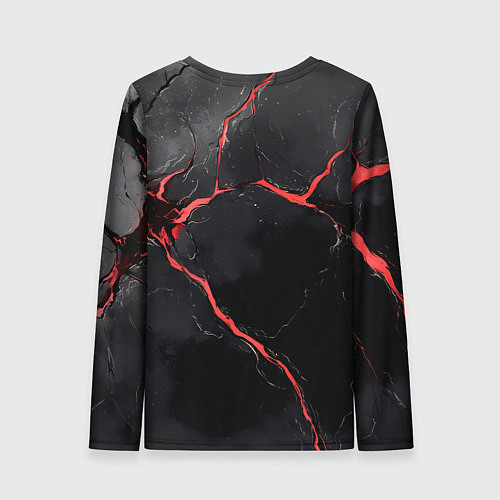 Женский лонгслив Я русский - черный фон / 3D-принт – фото 2