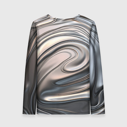 Женский лонгслив Расплавленный металл / 3D-принт – фото 2