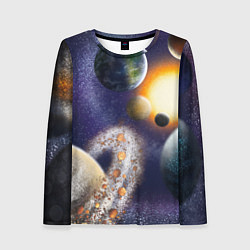 Женский лонгслив Парад планет