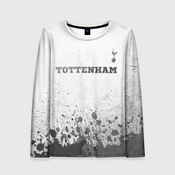 Женский лонгслив Tottenham - white gradient посередине