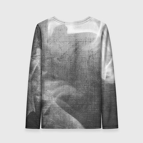 Женский лонгслив Death Stranding - grey gradient вертикально / 3D-принт – фото 2