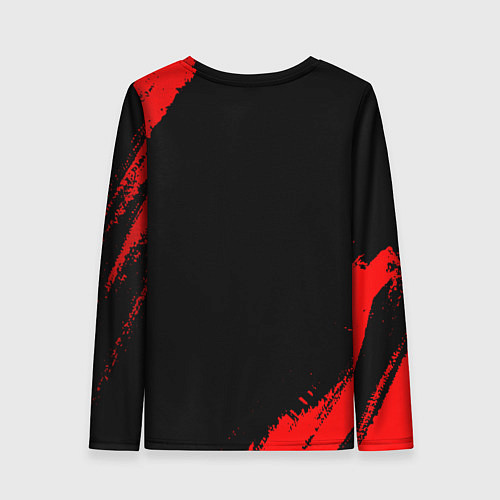 Женский лонгслив Skillet - red gradient / 3D-принт – фото 2