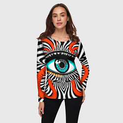 Лонгслив женский Глаз, цвет: 3D-принт — фото 2