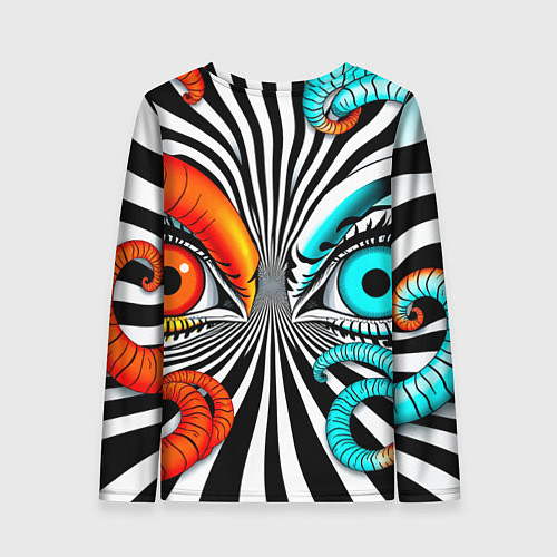 Женский лонгслив Глаз и щупальца / 3D-принт – фото 2