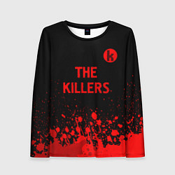 Лонгслив женский The Killers - red gradient посередине, цвет: 3D-принт