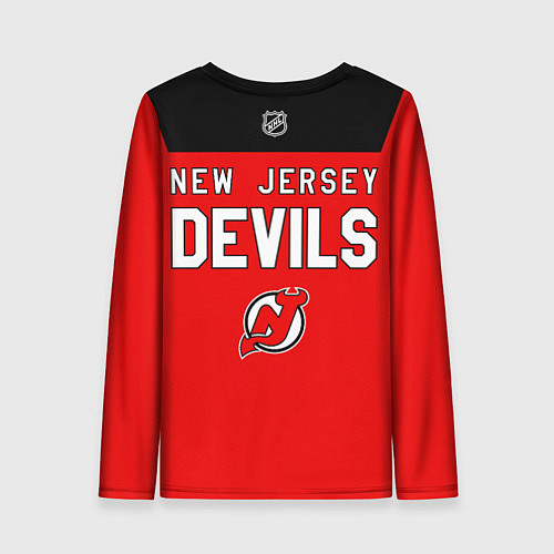 Женский лонгслив Нью Джерси Девилз команда НХЛ / 3D-принт – фото 2