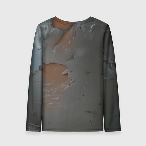 Женский лонгслив Азиатская брюнетка в рваном белье / 3D-принт – фото 2