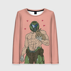 Лонгслив женский Палач рока с кроликом, цвет: 3D-принт