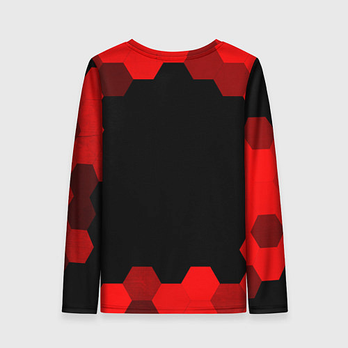 Женский лонгслив Dota - red gradient / 3D-принт – фото 2