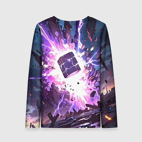 Женский лонгслив Магический куб / 3D-принт – фото 2