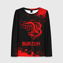 Лонгслив женский Burzum - red gradient, цвет: 3D-принт