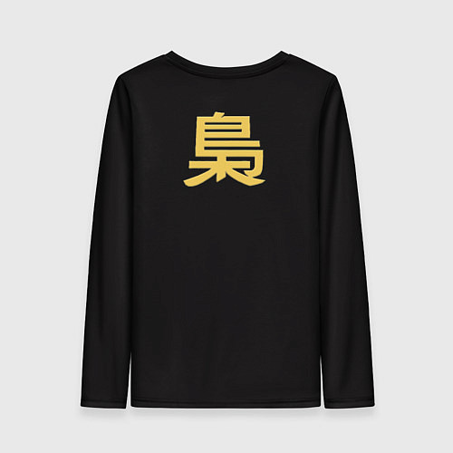 Женский лонгслив Взгляд филина / 3D-принт – фото 2