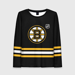 Лонгслив женский Бостон Брюинз хоккей, цвет: 3D-принт