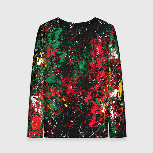 Женский лонгслив Chicago Blackhawks NHL black / 3D-принт – фото 2