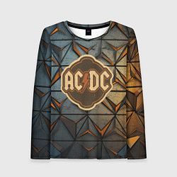 Женский лонгслив ACDC винтажный логотип