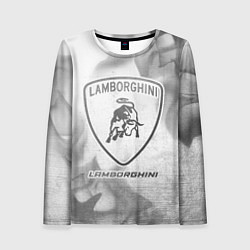 Лонгслив женский Lamborghini - white gradient, цвет: 3D-принт