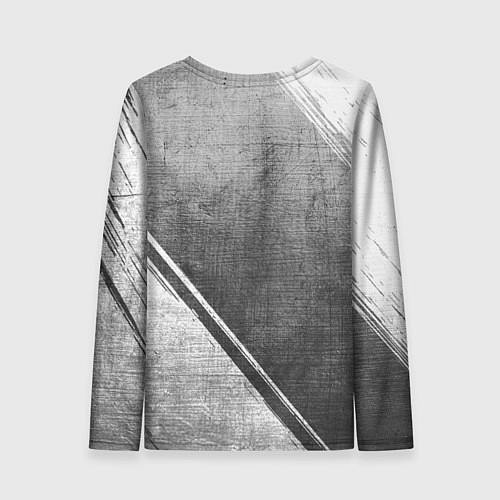 Женский лонгслив Radiohead - grey gradient вертикально / 3D-принт – фото 2