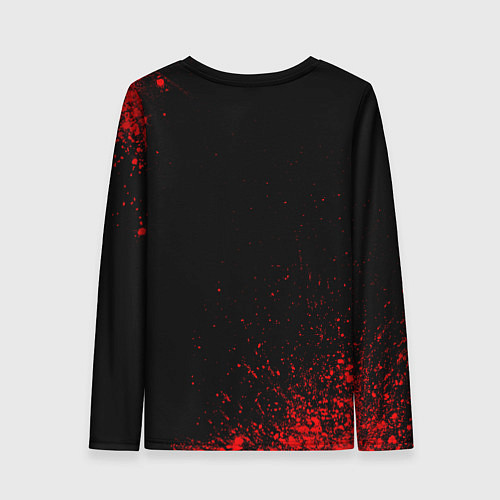 Женский лонгслив Lindemann - red gradient / 3D-принт – фото 2