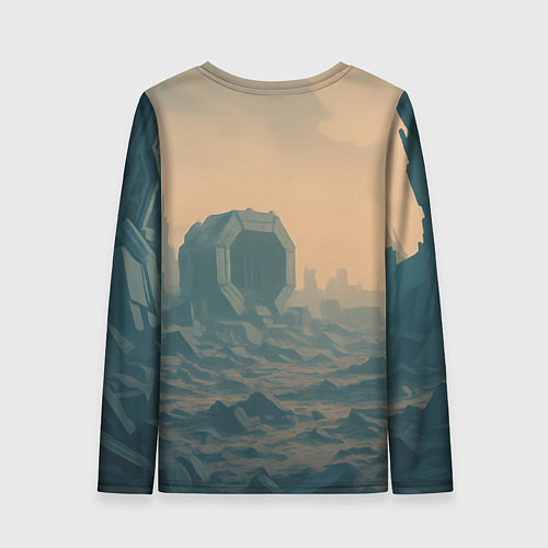 Женский лонгслив Гиппоптимус Прайм - бегемот трансформер / 3D-принт – фото 2