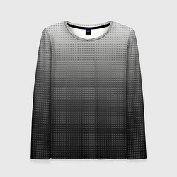 Женский лонгслив Градиент металлический тёмно-серый
