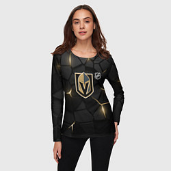 Лонгслив женский Вегас Голден Найтс - НХЛ хоккей, цвет: 3D-принт — фото 2