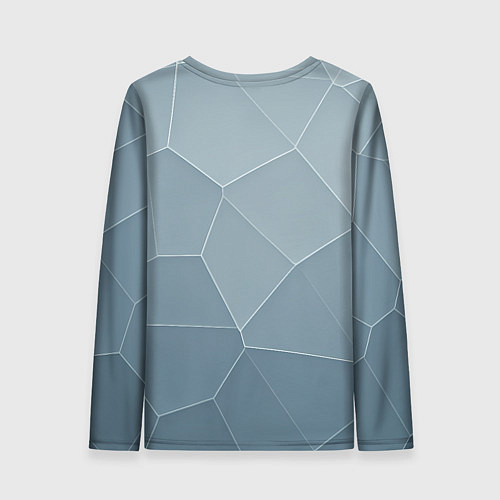 Женский лонгслив Текстура из неровных плит / 3D-принт – фото 2