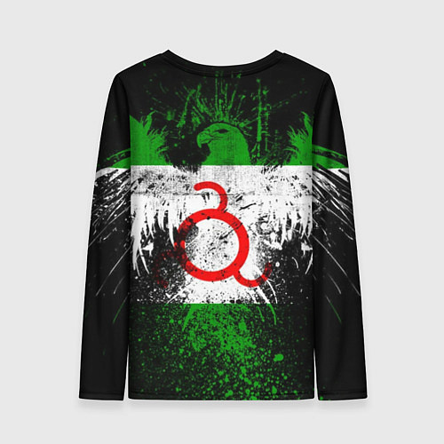 Женский лонгслив Ингушетия / 3D-принт – фото 2