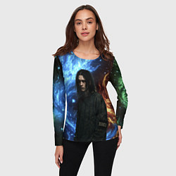 Лонгслив женский Bones депрессивный стиль, цвет: 3D-принт — фото 2