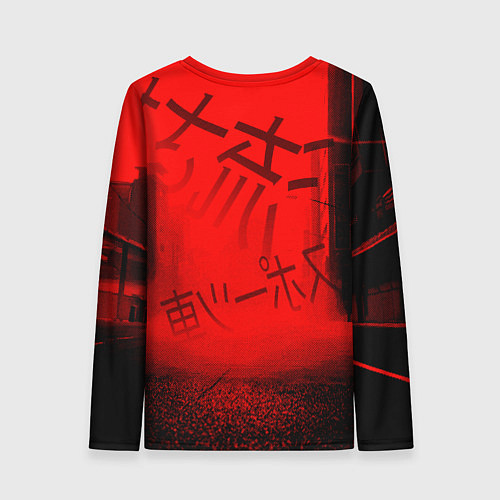 Женский лонгслив Японский спорткар / 3D-принт – фото 2
