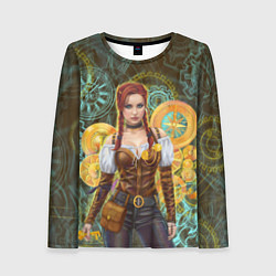Лонгслив женский Стимпанк приключения, цвет: 3D-принт