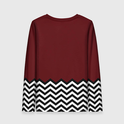 Женский лонгслив Твин Пикс - лого / 3D-принт – фото 2