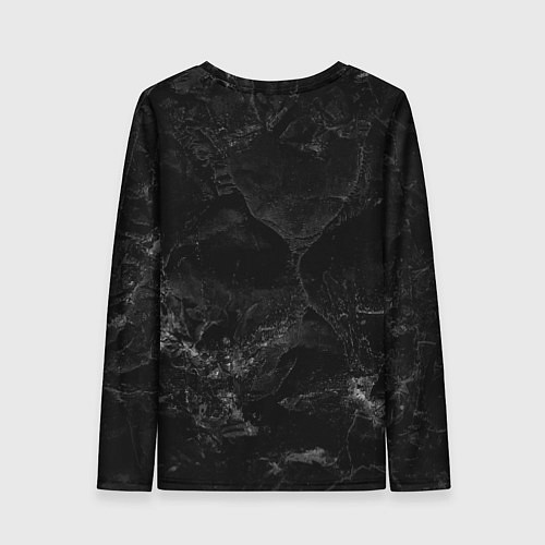 Женский лонгслив Bones сидит на троне из черепов / 3D-принт – фото 2